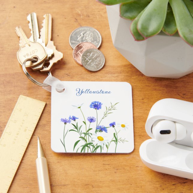 Keychain-Yellowstone Wildblommor Nyckelring (Skrivbord)