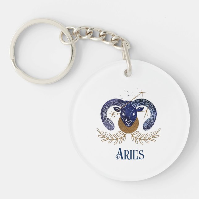 Keychain-Zodiac Aries (Framsidan)