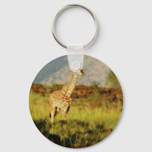 Keychains för babygiraffdjurliv & nyckelring