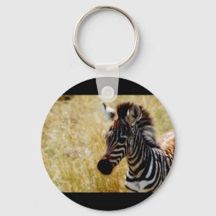 Keychains för sebraföldjurliv & nyckelringhålla nyckelring