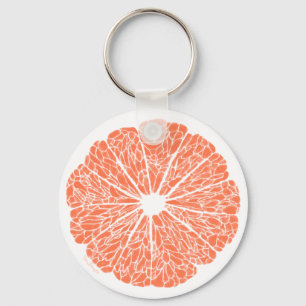 Keychains - grapefrukt som passar nyckelring