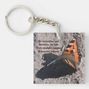 Keychian All Butterflies rest Dikt by Ladee Basset
