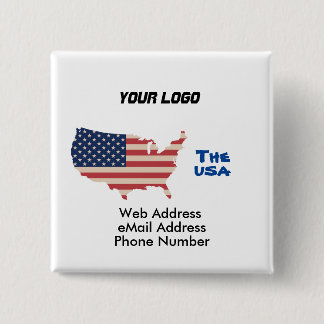 KeyHolder för nyckelkedjan US karta Knapp