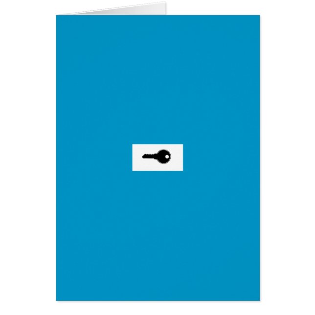 keyholderkort hälsningskort (Framsidan)