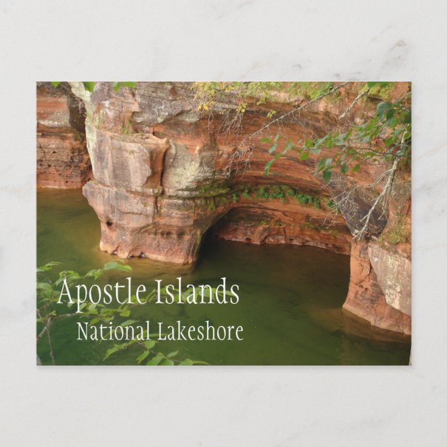 Keyhole Arch, Apostle Islands National Lakeshore Vykort (Framsida)
