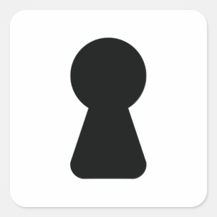 KEYHOLE FYRKANTIGT KLISTERMÄRKE