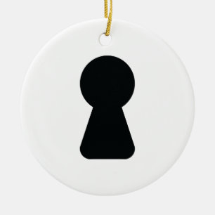KEYHOLE JULGRANSPRYDNAD KERAMIK