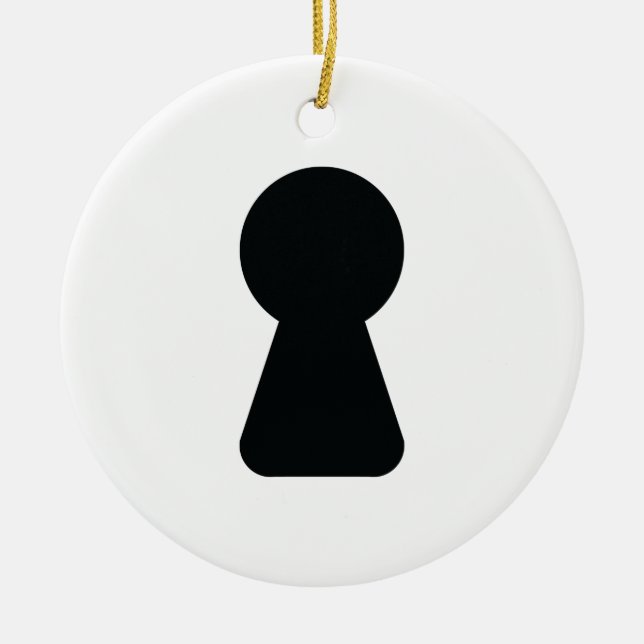 KEYHOLE JULGRANSPRYDNAD KERAMIK (Framsidan)