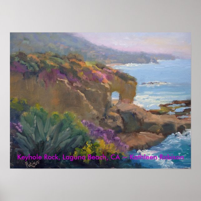 Keyhole Sten, Laguna Beach, CA ~ Kathleen Robison Poster (Framsidan)