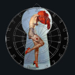 Keyholen klämmer fast upp darttavla<br><div class="desc">Vintagepinup.</div>