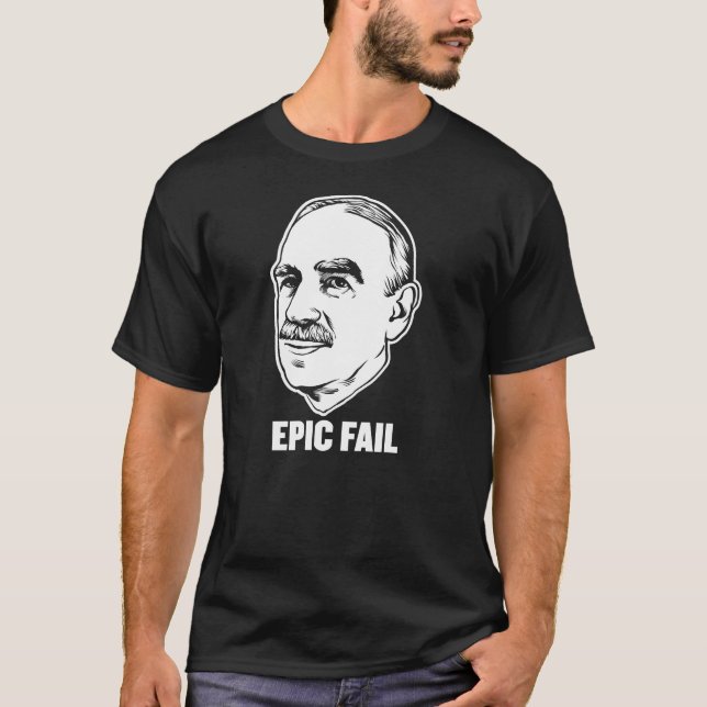 Keynes episk kuggningskjorta tee shirt (Framsida)