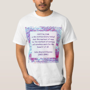 KEYNES på KAPITALISMt-skjortan T-shirt