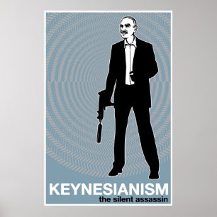 Keynesianism-utskrift Poster