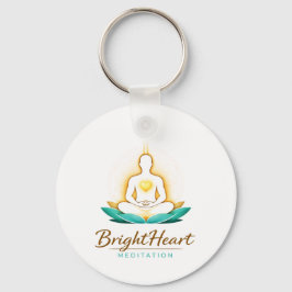 Keyring with Brightheart Meditation Logo Nyckelring