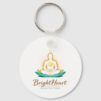 Keyring with Brightheart Meditation Logo Nyckelring