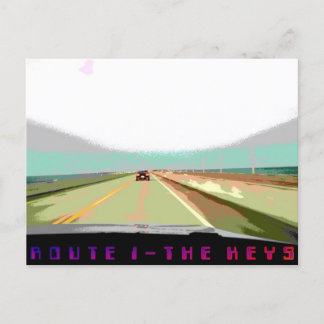 Keys Route 1 Highway, Florida Vykort