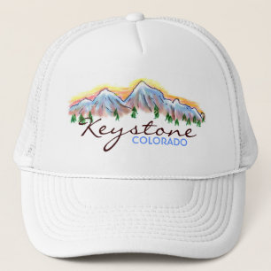 Keystone Colorado, bergsmiljö, enkel hatt Truckerkeps