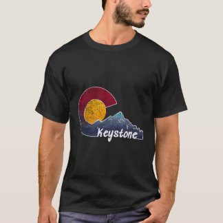 Keystone Colorado Hoodie med Flagga Berg T Shirt