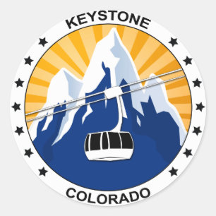 Keystone Colorado Runt Klistermärke