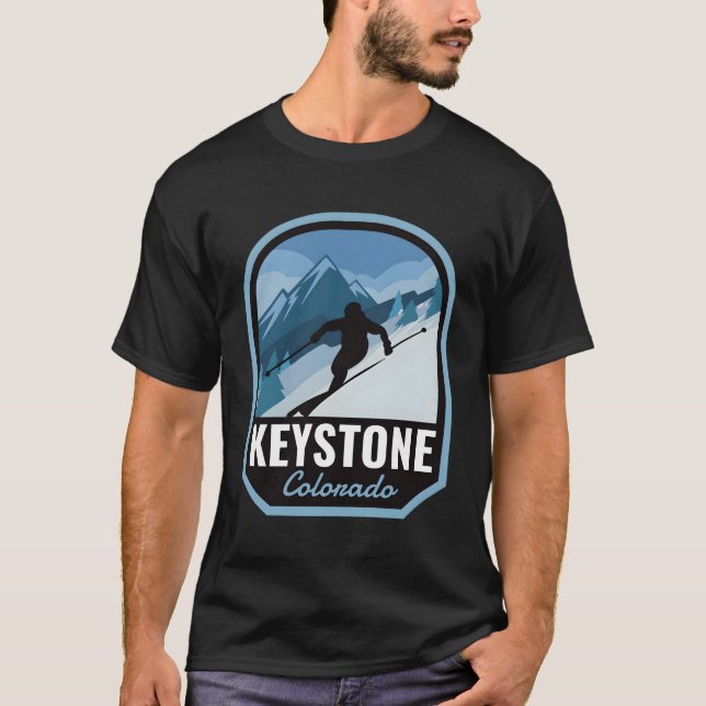 Keystone Colorado Ski Mountain T Shirt (Framsida)