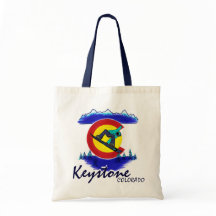 Keystone Colorado teal snowboard flagga bag