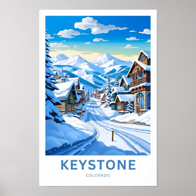 Keystone Colorado Travel Skriv ut Poster (Framsidan)