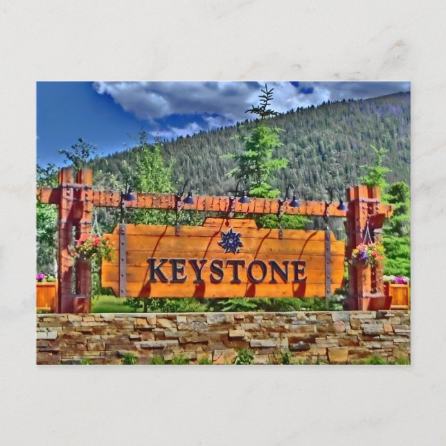 Keystone Colorado vycard Vykort (Framsida)