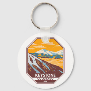 Keystone Colorado Winter Ski Area Nyckelring