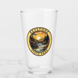 Keystone Park Pennsylvania Travel Art Badge Glaskopp