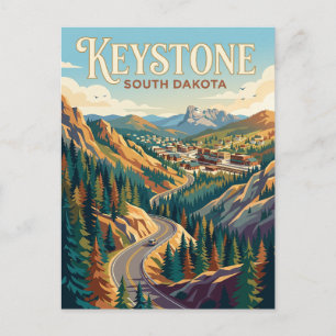 Keystone South Dakota Vykort