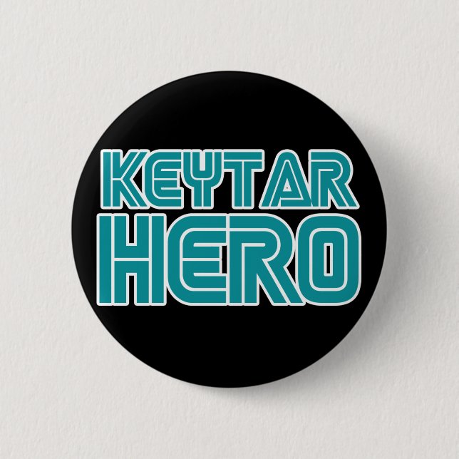 Keytar Hero Gamer wackiest bäst säljande Knapp (Framsida)
