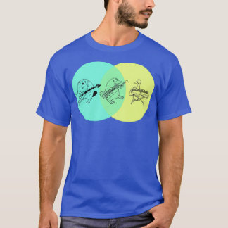 Keytar Platypus Venn Diagram 1 T Shirt