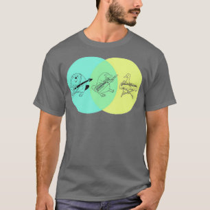 Keytar Platypus Venn Diagram T Shirt