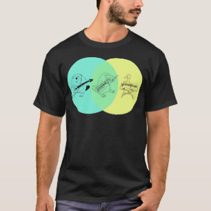 Keytar Platypus Venn Diagram T Shirt