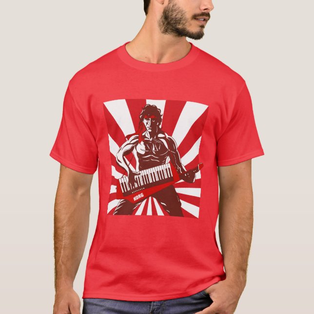 Keytar Rambo Tee Shirt (Framsida)
