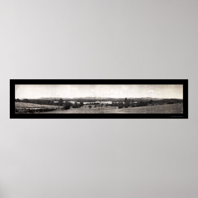 Kezar Sjö, Maine Photo 1910 Poster (Framsidan)