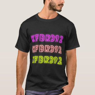 KFBR392-licensplatsens Retro 1980s-design T Shirt