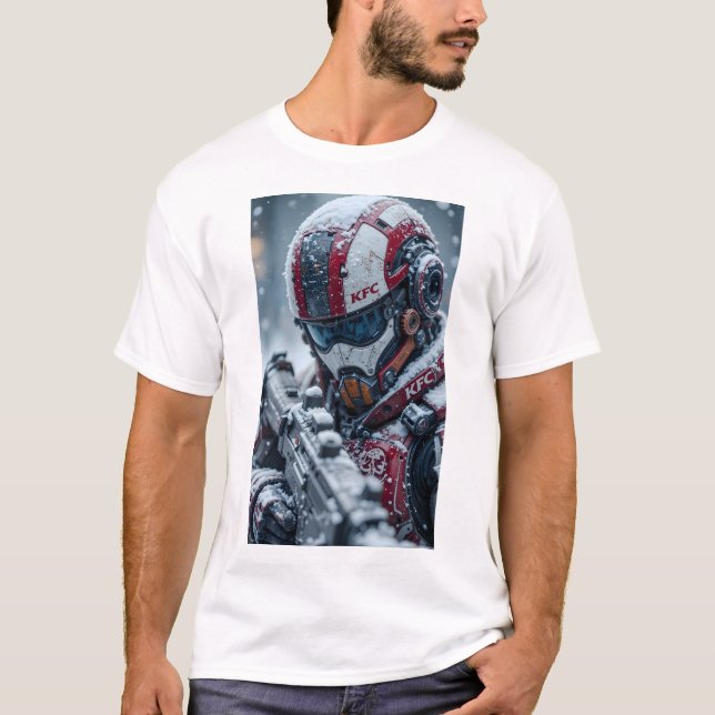 KFC Robot Armored Tshirt T Shirt (Framsida)