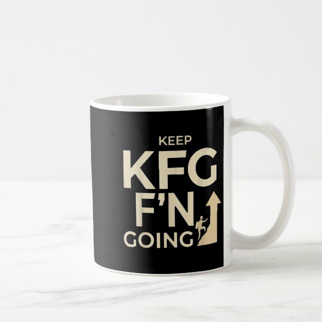 Kfg Behålla F'n Going Military Stil Kaffemugg (Höger)