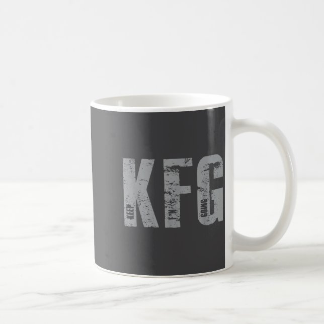 Kfg Keep F'n Going Military Style  Kaffemugg (Höger)