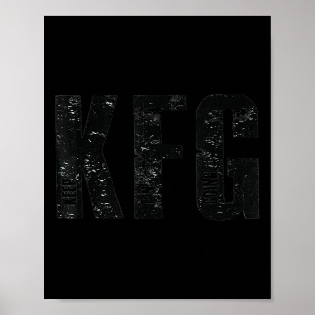 Kfg Keep F'n Going Military Style  Poster (Framsidan)