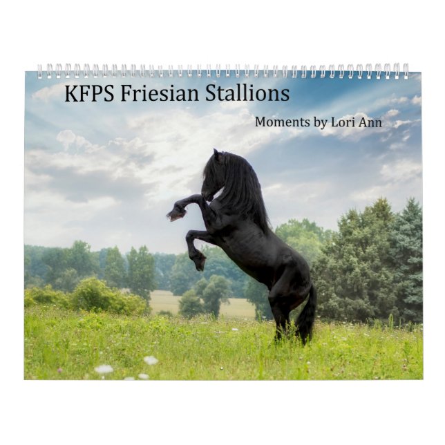 KFPS Friesian Stallion Calendar Kalender (Omslag)