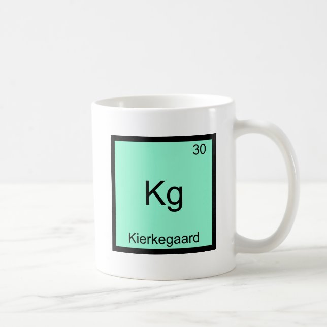 Kg - Kierkegaard Roligt Element Kemisymbol T Kaffemugg (Höger)