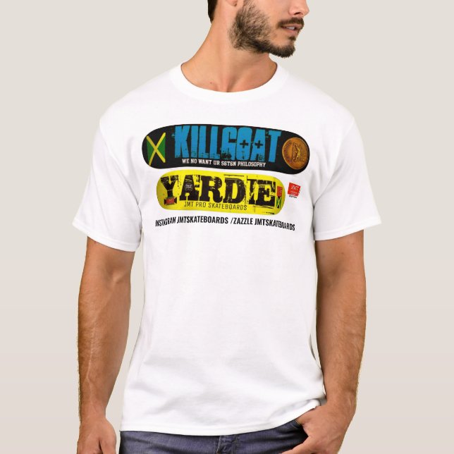 KG YARDIE SKATEBOARD T-Shirt (Framsida)