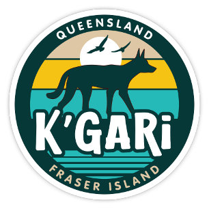 K'Gari, Queensland Australia Sticker Klistermärken