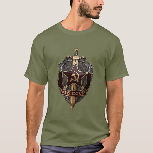 KGB Badge T Shirt (Framsida)
