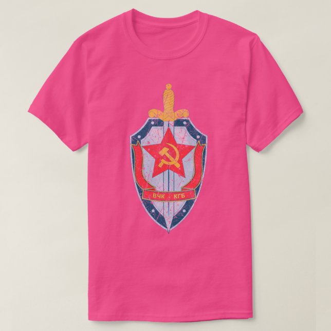 KGB CCCP Sovjetunionen Ryssland T Shirt (Design framsida)