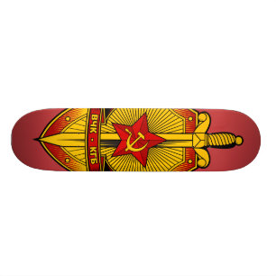 KGB-emblemsovjet/ryss/USSR Mini Skateboard Bräda 18,5 Cm