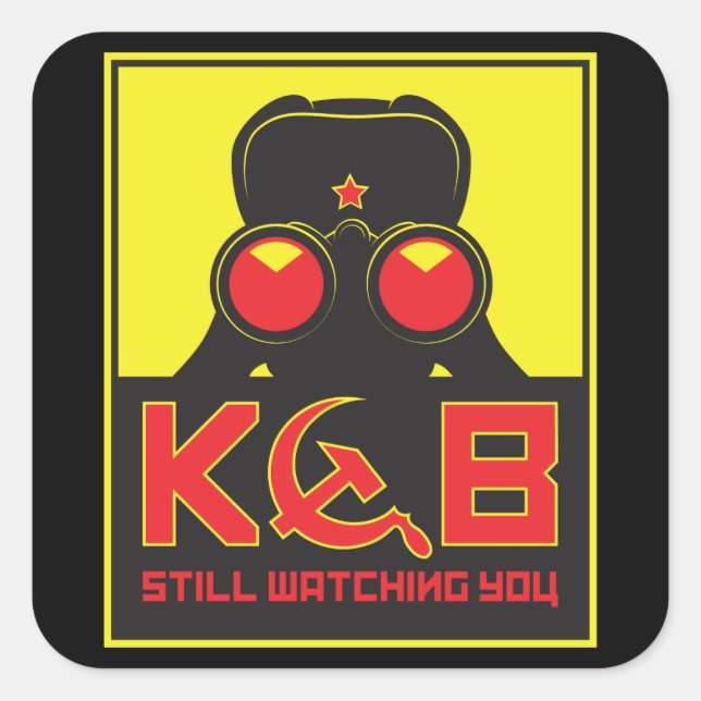 KGB FYRKANTIGT KLISTERMÄRKE (Framsida)