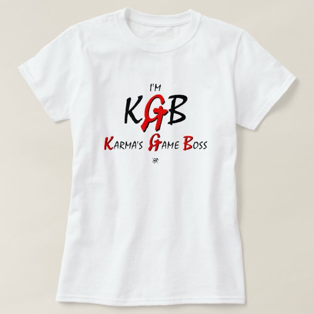 KGB & karma pun v1 T Shirt (Design framsida)